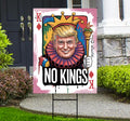 No Kings In America Protest Yard Sign - Resist Hate, Anti-Trump, Resist Racism, Resist Fascism, Resistance Sign with Metal H-Stake