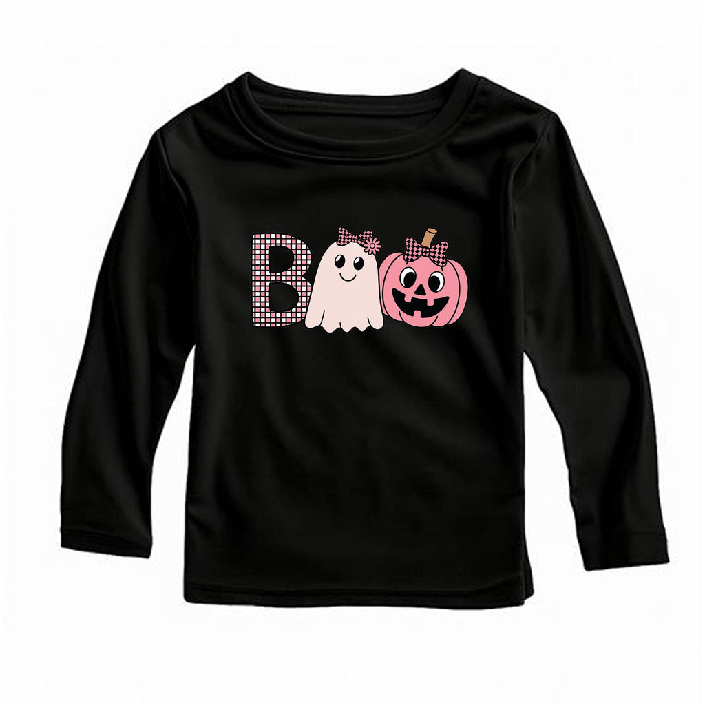 Boo Ghost Baby Bodysuit, Cute Halloween Girl Baby Shirt, Toddler Sweatshirt - Funny Spooky Outfit, Fall Trick or Treat Baby Clothes