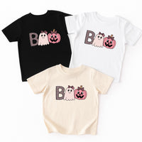 Boo Ghost Baby Bodysuit, Cute Halloween Girl Baby Shirt, Toddler Sweatshirt - Funny Spooky Outfit, Fall Trick or Treat Baby Clothes