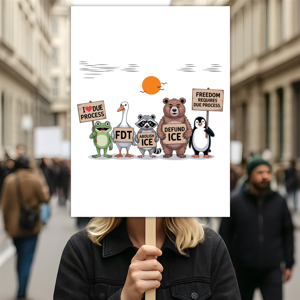 Abolish ICE Pro Immigrants Protest Sign, Anti-Trump, Political Activist Rally Sign, Resist Hate, Resist Racism, Resist Fascism Poster