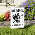 No Kings In America Protest Garden Flag, Double Sided, Resist Hate, Anti-Trump Flag, Resist Racism Flag, Resist Fascism Flag