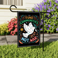Fund Communities Not War Protest Garden Flag, Double Sided, Resist Hate, Anti-Trump Flag, Resist Racism Flag, Resist Fascism Flag