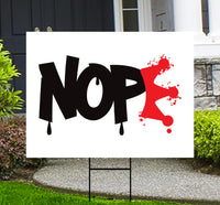 No Kings In America Yard Sign - Resist Hate Lawn Sign, Anti-Trump Sign, No Kings Liberty, Resist Fascism Yard Sign with Metal H-Stake