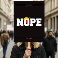 No Kings In America Protest Sign, Anti-Trump Resistance, Political Activist Rally Sign, Resist Racism, Resist Fascism Protest Poster