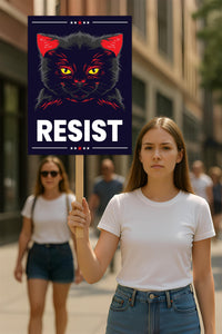Pendejo No Kings In America Protest Sign, Anti-Trump Resistance, Political Activist Rally Sign, Resist Racism, Resist Fascism Protest Poster