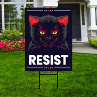 Resistance No Kings In America Yard Sign, Resist Hate Lawn Sign, Anti-Trump, No Kings Liberty, Resist Fascism Yard Sign with Metal H-Stake