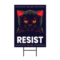 Resistance No Kings In America Yard Sign, Resist Hate Lawn Sign, Anti-Trump, No Kings Liberty, Resist Fascism Yard Sign with Metal H-Stake