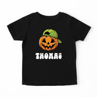 Personalized Boys Fall Baby Shirt, Pumpkin Baby Bodysuit, Toddler Sweatshirt - Custom Name Halloween Outfit, Cute Boy Pumpkin Clothes