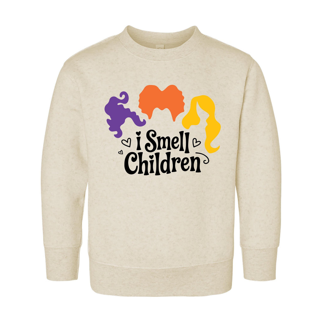 I Smell Children Baby Bodysuit, Funny Hocus Pocus Baby Shirt, Toddler Sweatshirt - Halloween Baby Outfit, Cute Witchy Fall Costume