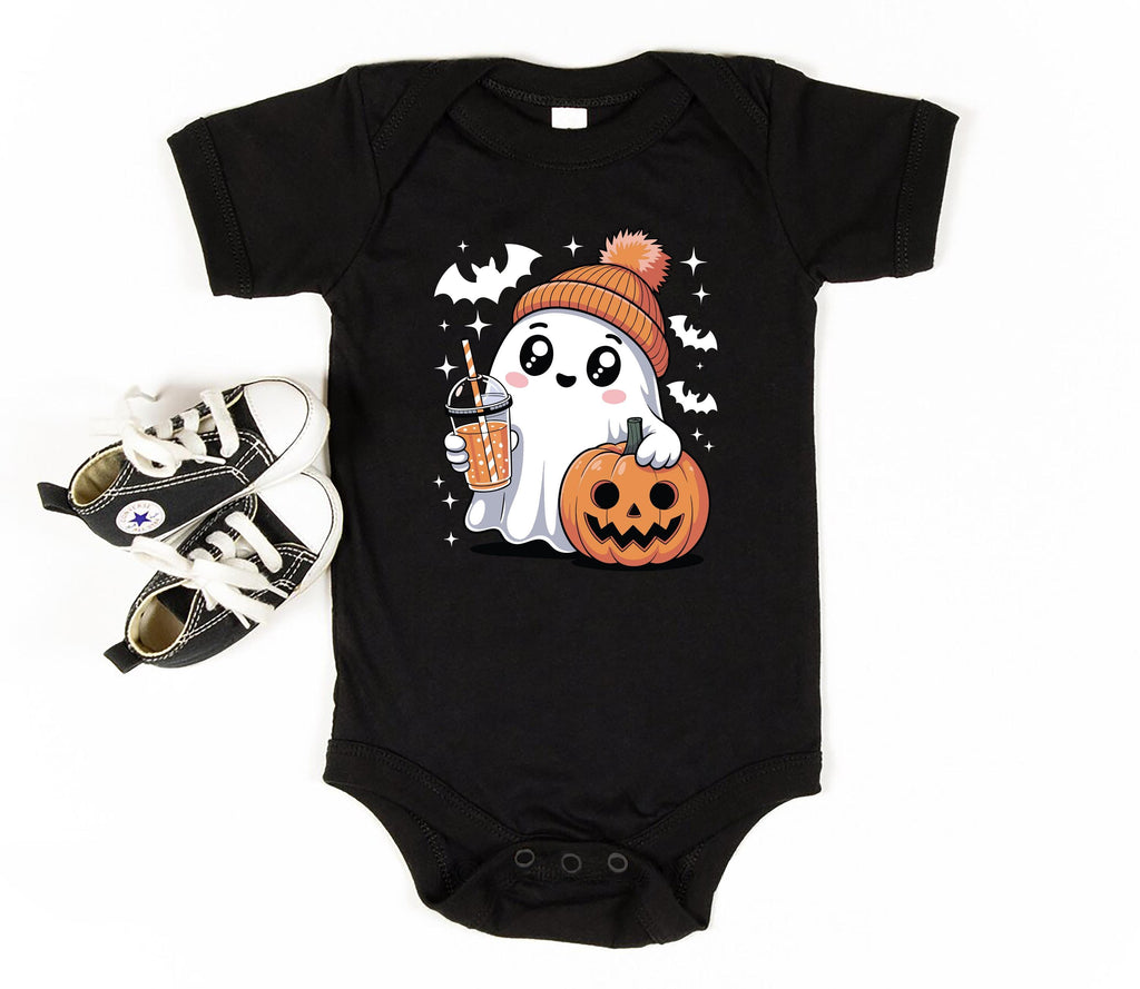 Cute Ghost Baby Bodysuit, Funny Trick or Treat Baby Shirt, Toddler Sweatshirt - Halloween Baby Outfit, Spooky Fall Costume for Kids