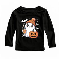 Cute Ghost Baby Bodysuit, Funny Trick or Treat Baby Shirt, Toddler Sweatshirt - Halloween Baby Outfit, Spooky Fall Costume for Kids
