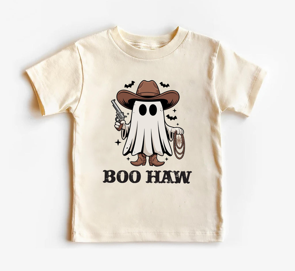 Boo Haw Baby Bodysuit, Funny Cowboy Ghost Baby Shirt, Toddler Sweatshirt - Country Halloween Outfit, Western Fall Baby Costume