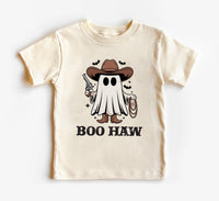 Boo Haw Baby Bodysuit, Funny Cowboy Ghost Baby Shirt, Toddler Sweatshirt - Country Halloween Outfit, Western Fall Baby Costume