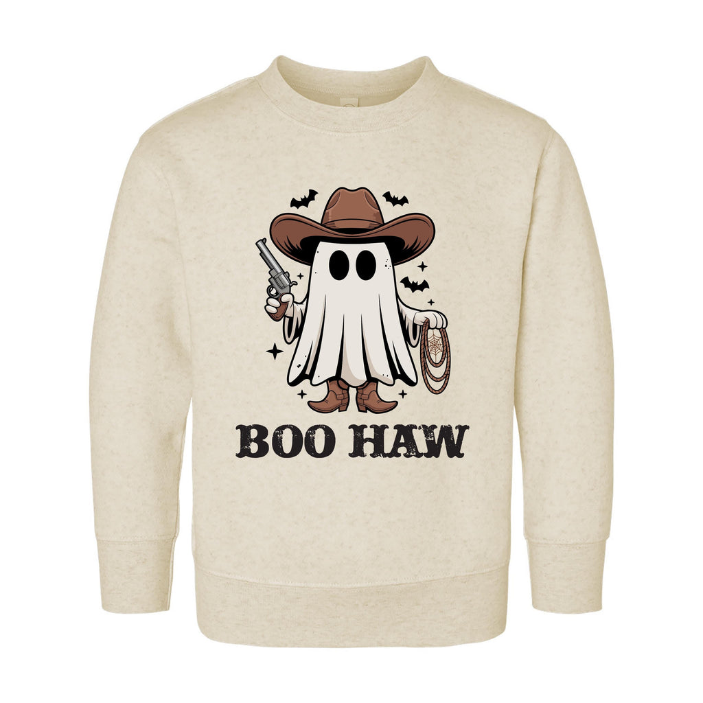 Boo Haw Baby Bodysuit, Funny Cowboy Ghost Baby Shirt, Toddler Sweatshirt - Country Halloween Outfit, Western Fall Baby Costume