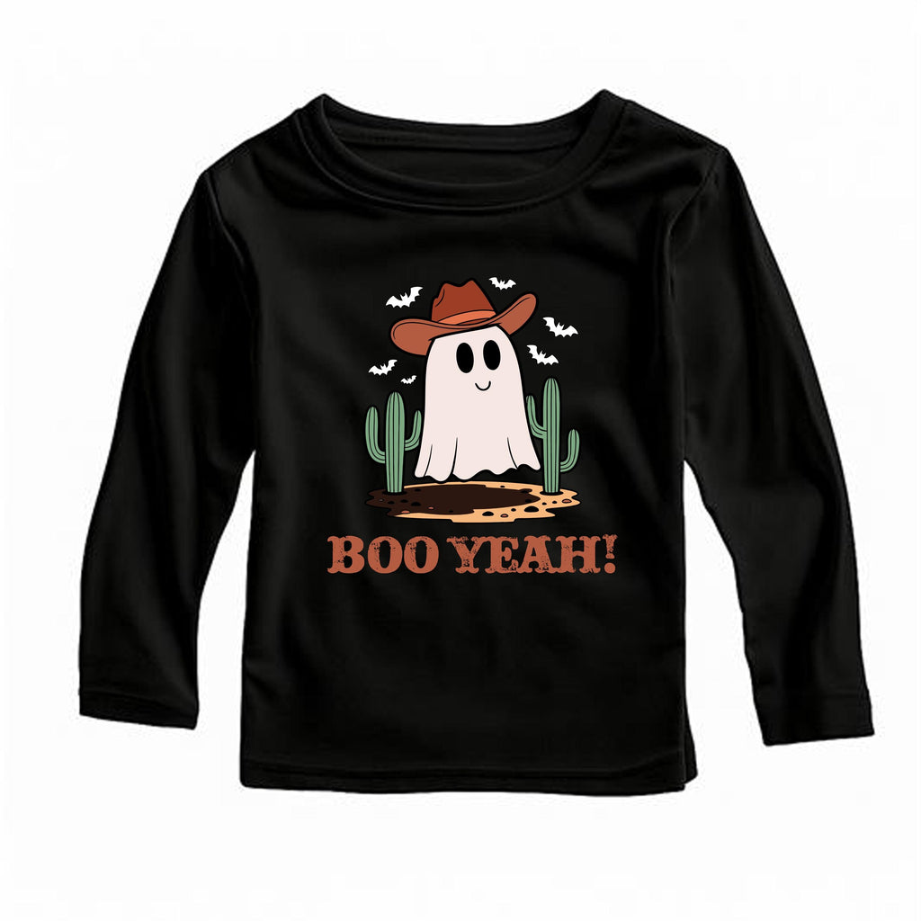 Retro Boo Ya Baby Shirt, Boo Yeah Ghost Baby Bodysuit, Toddler Sweatshirt - Cute Halloween Outfit, Funny Spooky Fall Baby Costume