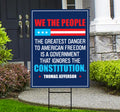 The Greatest Danger To Freedom Yard Sign - Resist Hate Lawn Sign, Anti-Trump, No Kings Liberty, Resist Fascism Yard Sign with Metal H-Stake