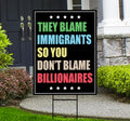 Immigrants Make America Great Resist Protest Yard Sign - Resist Hate Lawn Sign, Anti-Trump, Resist Fascism Sign with Metal H-Stake