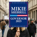 Mikie Sherrill For New Jersey Governor 2025 Election Sign, Political Campaign Sign, Governor Election 2026 Race Poster Sign