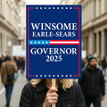 Winsome Earle-Sears For Virginia Governor 2025 Election Sign, Political Campaign Sign, Governor Election 2026 Race Poster Sign