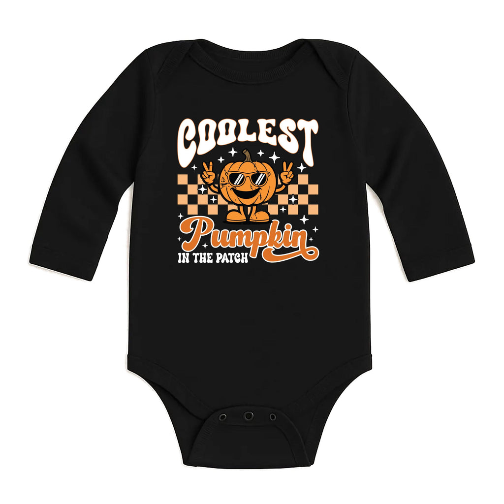 Boys Halloween Baby Shirt, Coolest Pumpkin Baby Bodysuit, Toddler Sweatshirt - Funny Fall Pumpkin Outfit, Cute Spooky Boy Costume