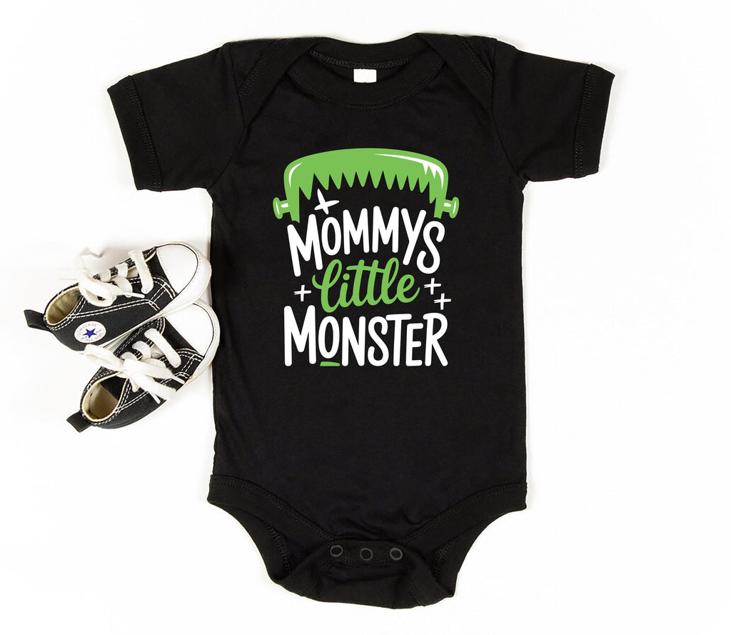 Funny Halloween Baby Shirt, Mommy’s Little Monster Baby Bodysuit, Toddler Sweatshirt - Cute Spooky Outfit for Fall, Monster Costume