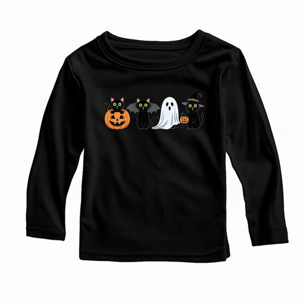 Funny Ghost Cat Baby Shirt, Pumpkin Cat Baby Bodysuit, Toddler Sweatshirt - Cute Halloween Outfit for Baby, Spooky Fall Cat Costume