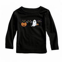 Funny Ghost Cat Baby Shirt, Pumpkin Cat Baby Bodysuit, Toddler Sweatshirt - Cute Halloween Outfit for Baby, Spooky Fall Cat Costume