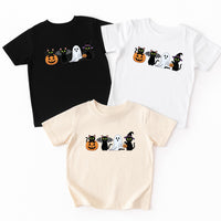 Funny Ghost Cat Baby Shirt, Pumpkin Cat Baby Bodysuit, Toddler Sweatshirt - Cute Halloween Outfit for Baby, Spooky Fall Cat Costume
