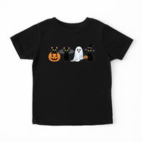 Funny Ghost Cat Baby Shirt, Pumpkin Cat Baby Bodysuit, Toddler Sweatshirt - Cute Halloween Outfit for Baby, Spooky Fall Cat Costume