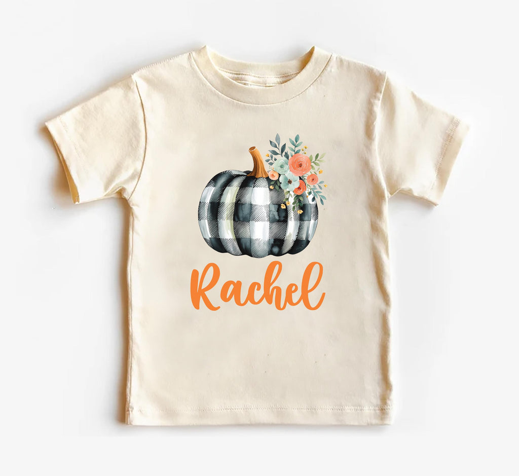 Custom Pumpkin Baby Bodysuit, Personalized Name Fall Baby Shirt, Toddler Sweatshirt - Cute Autumn Outfit, Baby's First Fall Announcement