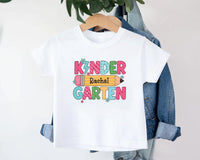 Personalized Kindergarten T-Shirt, Custom Girl Name Kids Shirt, Toddler Sweatshirt - Back to School Gift, First Day Outfit