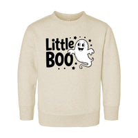 Little Boo Baby Bodysuit, Cute Ghost Baby Shirt, Retro Halloween Toddler Sweatshirt - Fall Baby Outfit, Spooky Season Infant Clothes