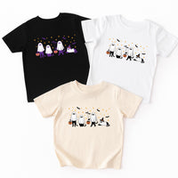 Ghost Kitty Cat Baby Bodysuit, Cute Ghost Baby Shirt, Retro Halloween Toddler Sweatshirt - Fall Cat Outfit, Spooky Season Baby Clothes