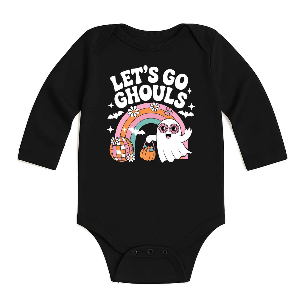 Retro Halloween Girl Baby Shirt, Let's Go Ghouls Baby Bodysuit, Cute Toddler Sweatshirt - Fall Outfit for Girls, Spooky Season Clothes