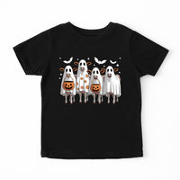 Ghost Cows Baby Bodysuit, Cute Halloween Cow Baby Shirt, Retro Fall Toddler Sweatshirt - Spooky Farm Animal Outfit