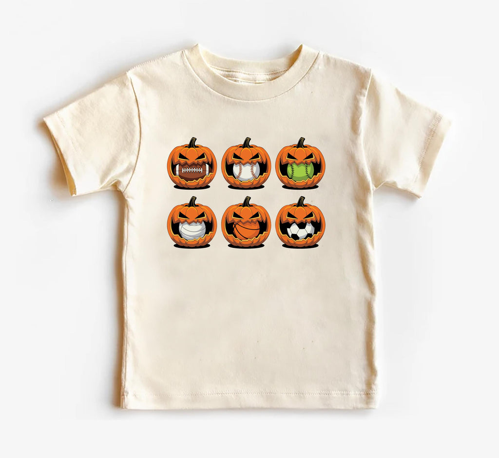 Sports Pumpkin Baby Bodysuit, Boys Halloween Baby Shirt, Athletic Toddler Sweatshirt - Fall Sports Outfit