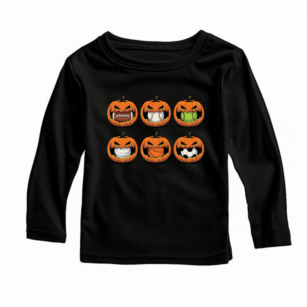 Sports Pumpkin Baby Bodysuit, Boys Halloween Baby Shirt, Athletic Toddler Sweatshirt - Fall Sports Outfit