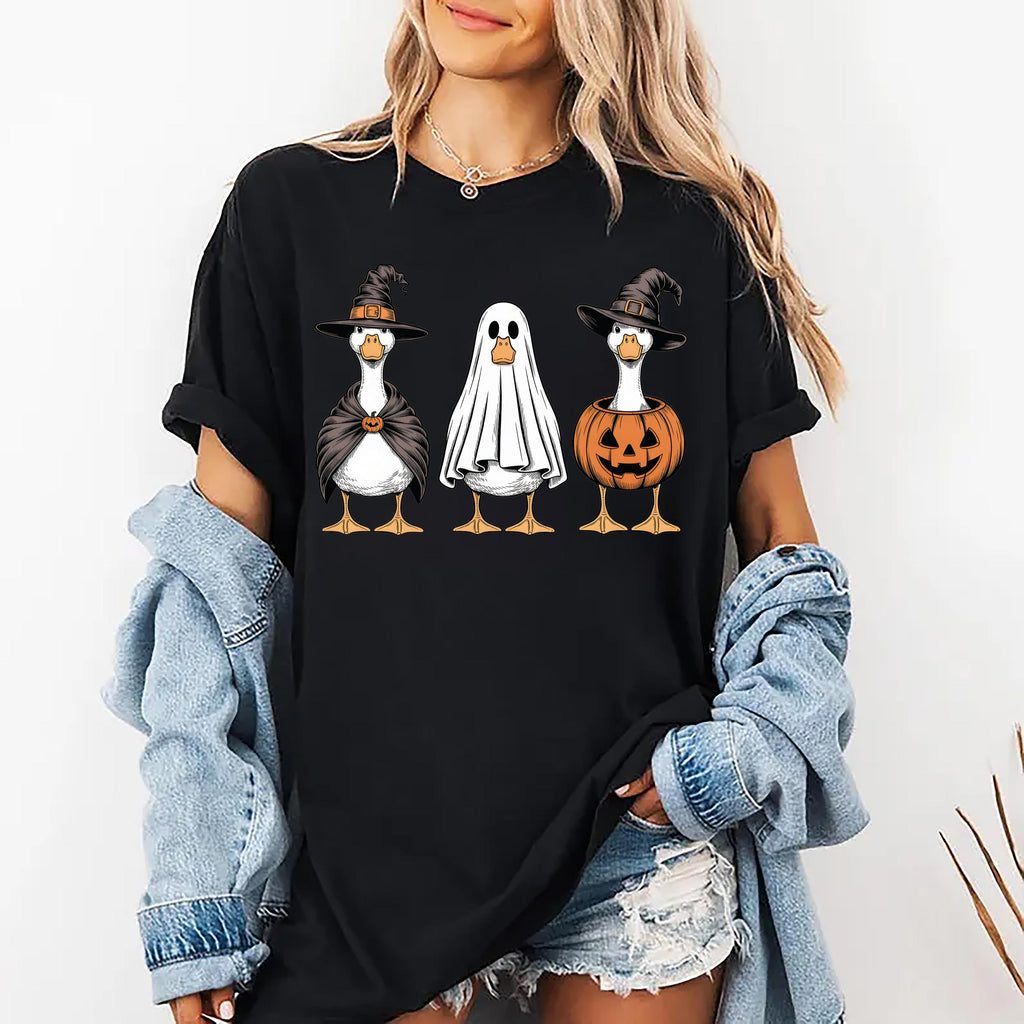 Boo Ghost Goose Short Sleeve T-Shirt