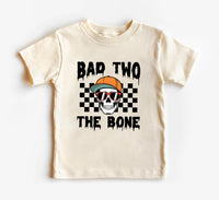 Halloween 2nd Birthday Shirt, Bad Two the Bone Baby Bodysuit, Custom Year Old Toddler Sweatshirt - Spooky Boy Outfit, Skeleton Theme