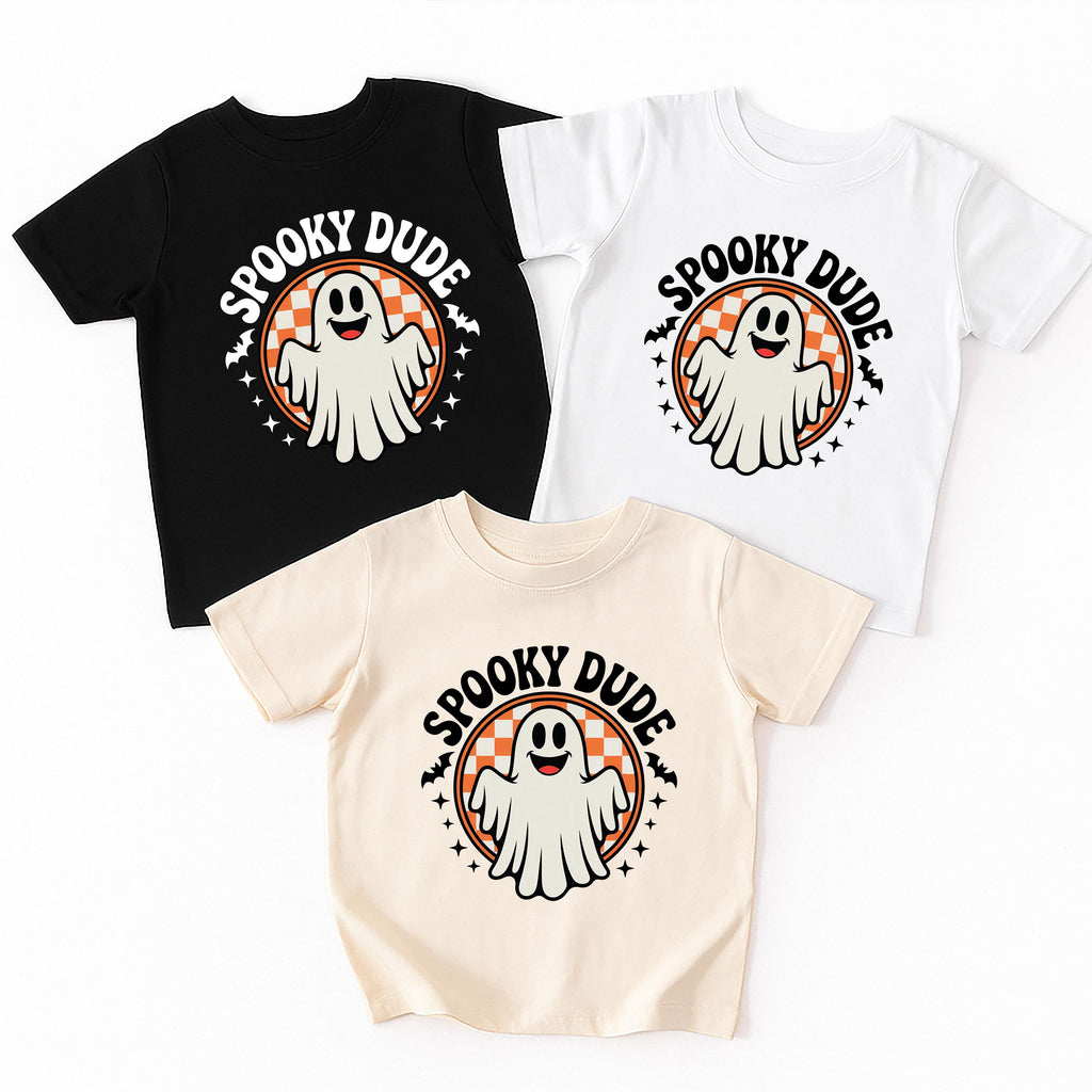 Spooky Dude Baby Bodysuit, Retro Ghost Boy Baby Shirt, Halloween Toddler Sweatshirt - Cute Fall Outfit for Boys, Trick or Treat Look
