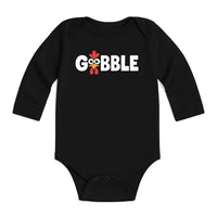 Gobble Baby Bodysuit, Funny Turkey Baby Shirt, Cute Toddler Thanksgiving Sweatshirt