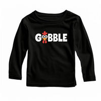 Gobble Baby Bodysuit, Funny Turkey Baby Shirt, Cute Toddler Thanksgiving Sweatshirt