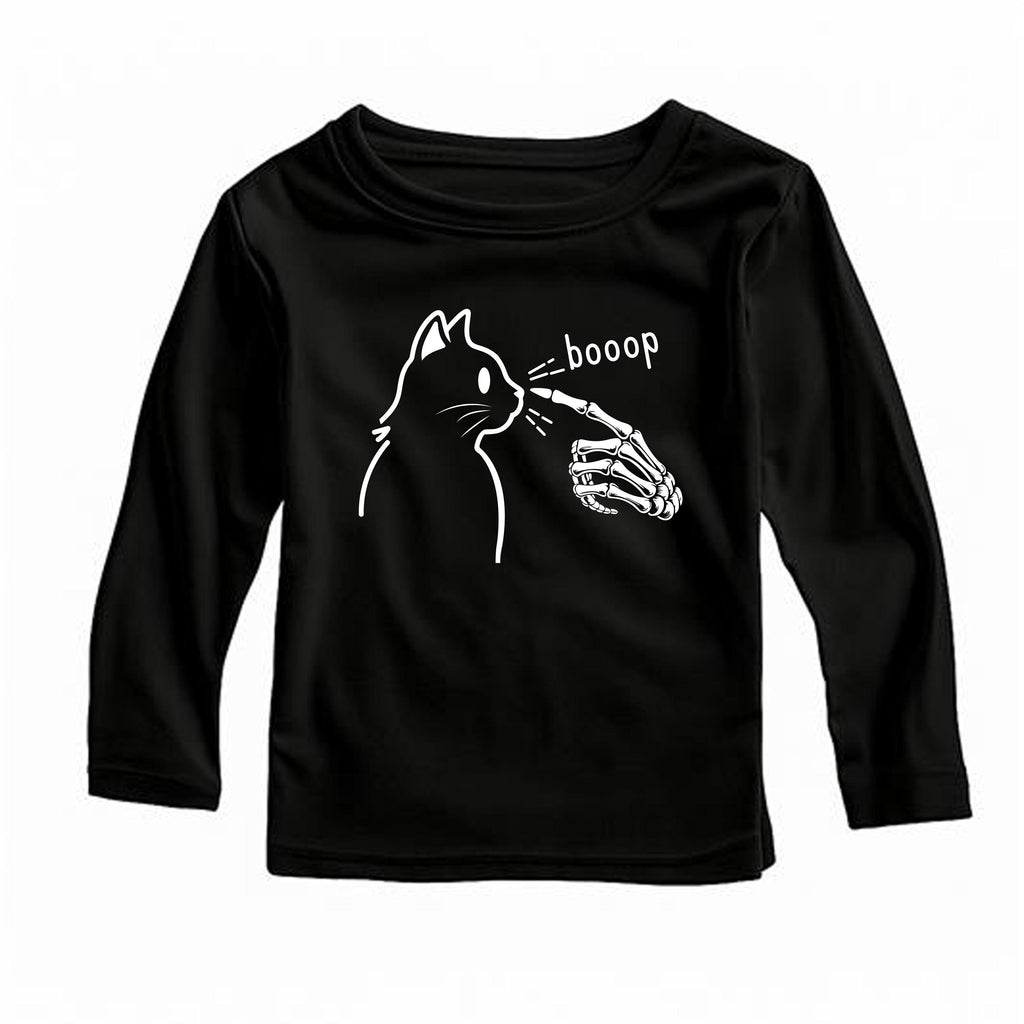 Boop! Baby Bodysuit, Halloween Cat Baby Shirt, Cute Toddler Sweatshirt - Spooky Season Outfit, Retro Fall Baby Clothes for Halloween