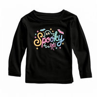 Spooky Neon Ghost Baby Bodysuit, Cute Halloween Girl Baby Shirt, Toddler Sweatshirt - Bright Ghost Fall Outfit, Fun Spooky Kids Clothes