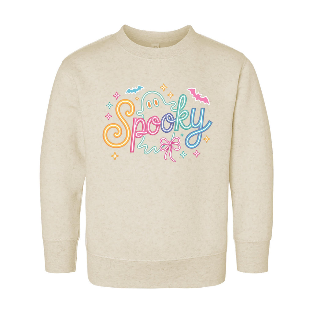 Spooky Neon Ghost Baby Bodysuit, Cute Halloween Girl Baby Shirt, Toddler Sweatshirt - Bright Ghost Fall Outfit, Fun Spooky Kids Clothes