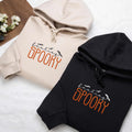 Halloween Season Hoodie, Feeling Spooky Embroidered Sweatshirt, Cute Spooky Shirt, Fall Long Sleeve Shirt, Fun Gift for Halloween Lover