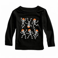 Dancing Skeletons Baby Bodysuit, Retro Halloween Boy Baby Shirt, Toddler Sweatshirt - Spooky Fall Kids Outfit, Trick or Treat Clothes