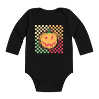Retro Pumpkin Baby Shirt, Girls Halloween Baby Bodysuit, Cute Toddler Sweatshirt - Fall Spooky Outfit, Trick or Treat Kids Gift Idea