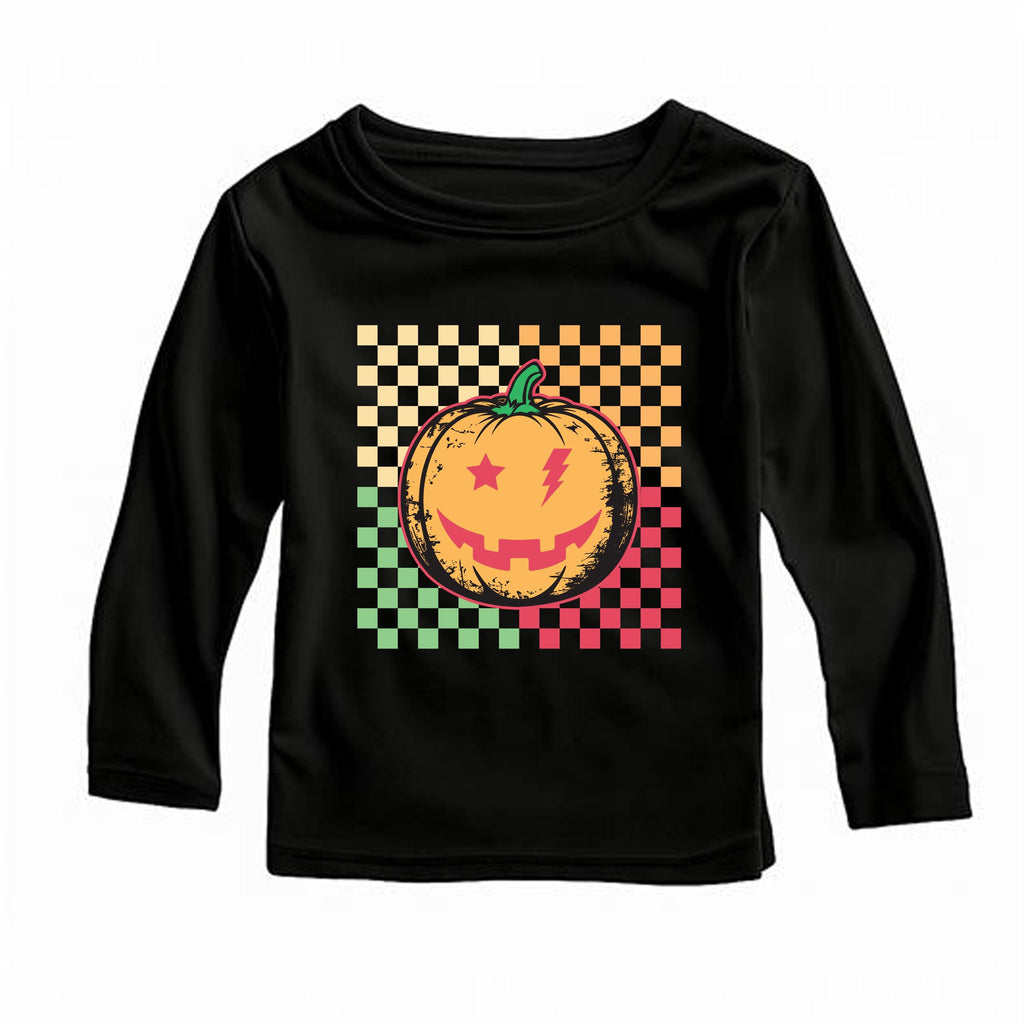 Retro Pumpkin Baby Shirt, Girls Halloween Baby Bodysuit, Cute Toddler Sweatshirt - Fall Spooky Outfit, Trick or Treat Kids Gift Idea