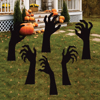 Scary Zombie Hand Halloween Yard Signs with Stakes, Creepy Outdoor Lawn Decorations, Spooky Party Décor for Yard, Garden, or Walkway Setup